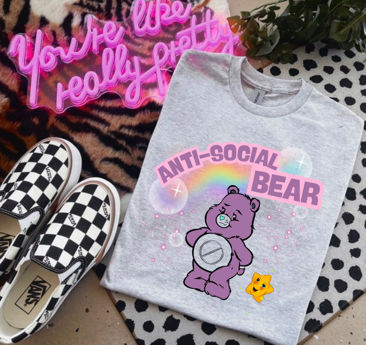 Anti-Social Bad Bears Bleached Shirts