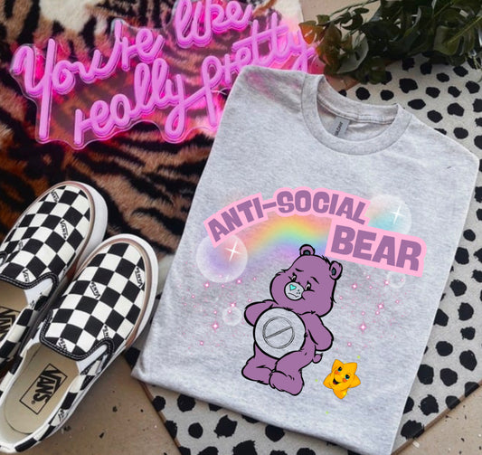 Anti-Social Bad Bears Bleached Shirts