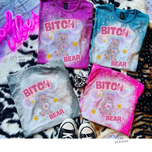 Bitch Bad Bears Bleached Shirts